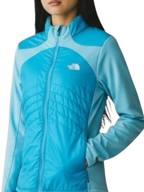 THE NORTH FACE Primaloaft Hybrid Zip Up Animagi Running Jacket Teal Blue Size XS
